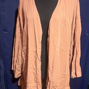 Very J Dusty Rose Open Front Cardigan